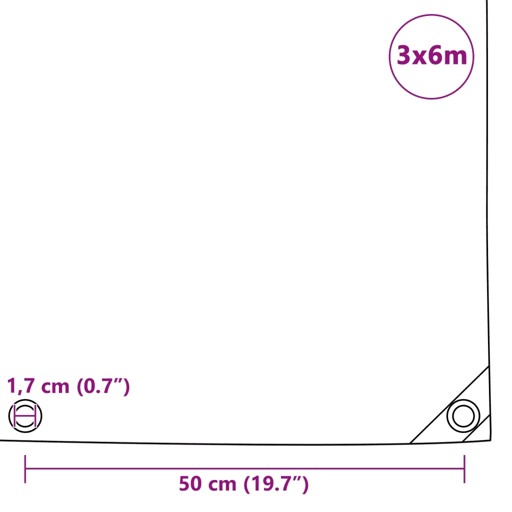 Telone 650 g/m2 3x6 m Grigio