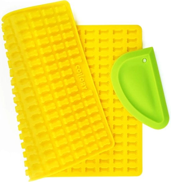 Kit di forno in silicone e set di raschietti per pasta, teglia per biscotti per cani e trattamenti DIY, forma a cioccolato, rivestimento antiscivolo e sicuro per alimenti