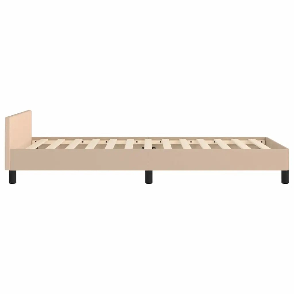 Giroletto con Testiera Cappuccino 80x200 cm in Similpelle 3125542