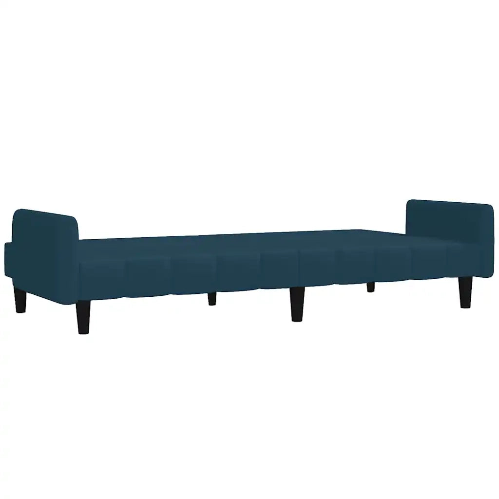Divano letto | Sof¨¤ letto | Letto singolo a 2 Posti Blu in Velluto