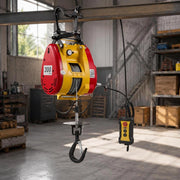 Electric Winch 300 Kg, 2-in-1 Electric Rope Hoist 1500 W, Hoist 30 M Lifting Height, Rope Pull 18.9 M/min, With Wired & Wireless Remote Control For Factory, Warehouse & Garage