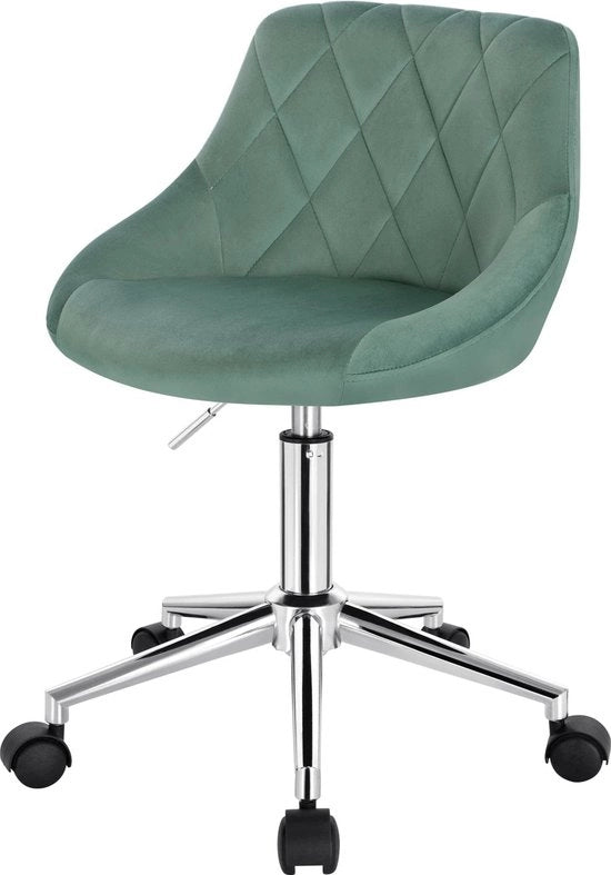 Sedia da Ufficio - Sedia da Ufficio Ergonomica - Sedia con Pedane - Sedia da Ufficio - Sedia con Pedane su Ruote - Sedia da Ufficio Regolabile in Altezza - con Ruote - per Home Office - Rosa