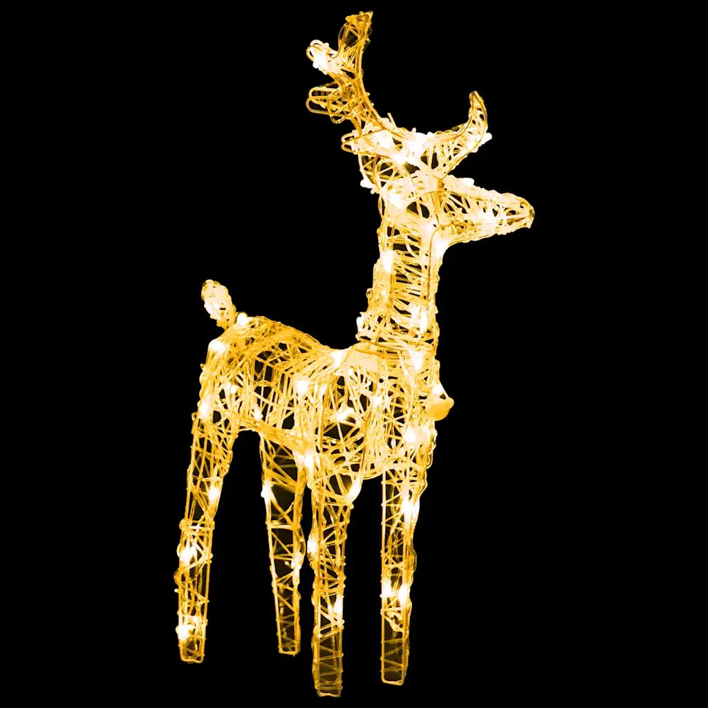 Decorazione Natalizia Renne e Slitta 160 LED 130 cm in Acrilico 328514