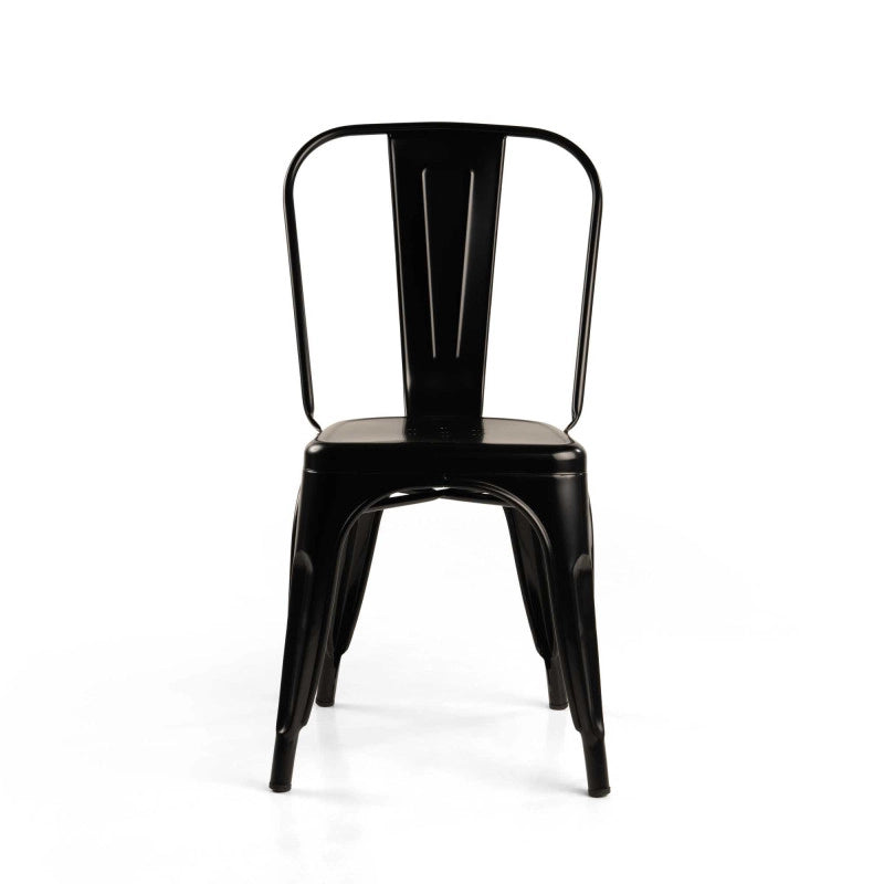 Sedia Ferro New Bristol Nero Cm 43x43h45/84
