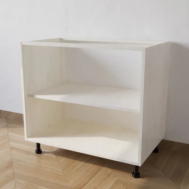 Mobile Base 90 Senza Anta. H 72 Cm L 90 Cm P 55.5 Cm. Spedizione In Kit Larice Bianco