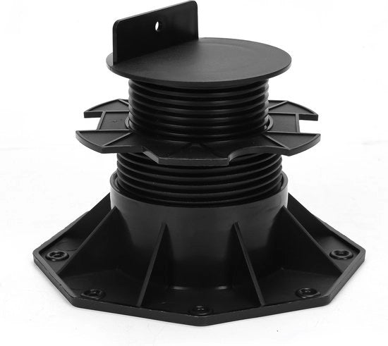 Verstelabili supporti per pavimento - 60-140 mm - Sostegno per pavimentazione in legno - Adatto per sottoscarpa - Regolabile in altezza - Adatto per WPC, pietra, rete metallica