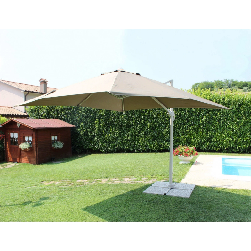 OMBRELLONE SATURNO TORTORA P/L 3 X 4 TELO TORTORA