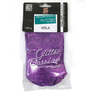 GLITTER COLORE VIOLA CONFEZIONE DA 100 GRAMMI
