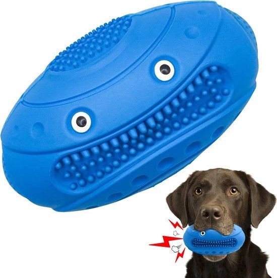 Giocattolo per cani, per cani grandi, giocattolo interattivo per cani che emette suoni, giocattolo da mordere indestructibile per cani grandi, cani di taglia media e cuccioli