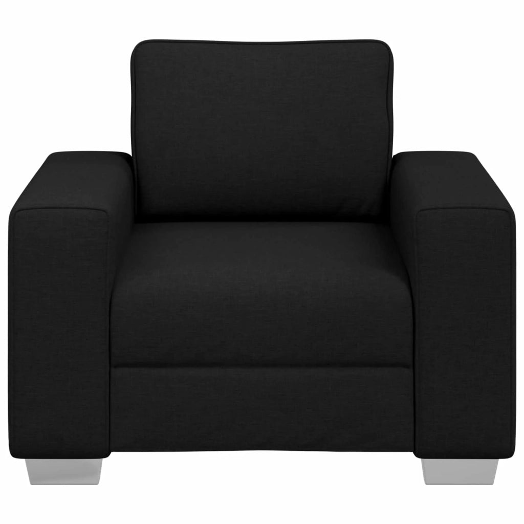 Poltrona | Sedia Relax Sofa Nero 100 cm Tessuto