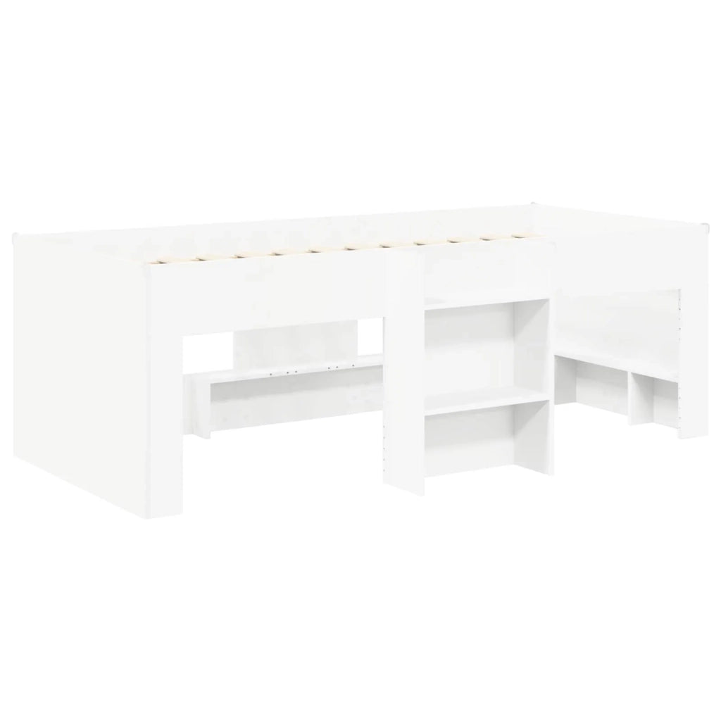 Letto con Tunnel 3 pz Bianco e Rosa Legno ingegnerizzato 3423548