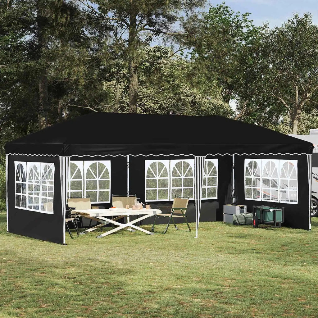Tenda per feste a pop-up 575 x 289 x 245 cm Nero 42019799