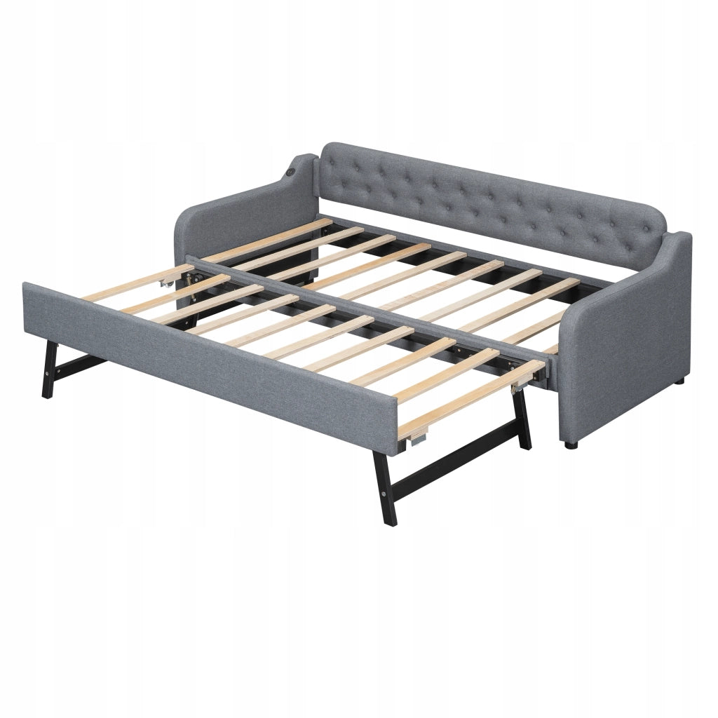 Divano letto con USB - Xylo - 90x200 - Grigio