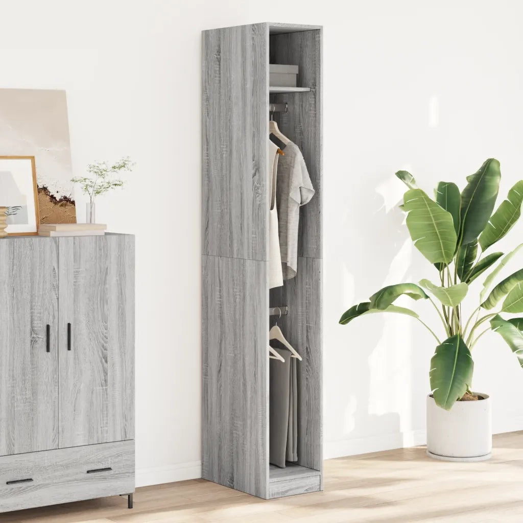 Armadio Grigio Sonoma 30x50x200 cm in Legno Multistrato CFW1607517