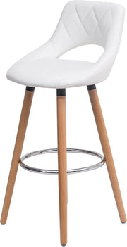 Sedile da giardino con schienale - design ergonomico - con supporto alla schiena - robusto e stile - rurale e moderno - bianco