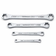 Chiavi a Doppia Stella Set 4PZ Torx Femmina Piatta ad Anello E6-E24 07861
