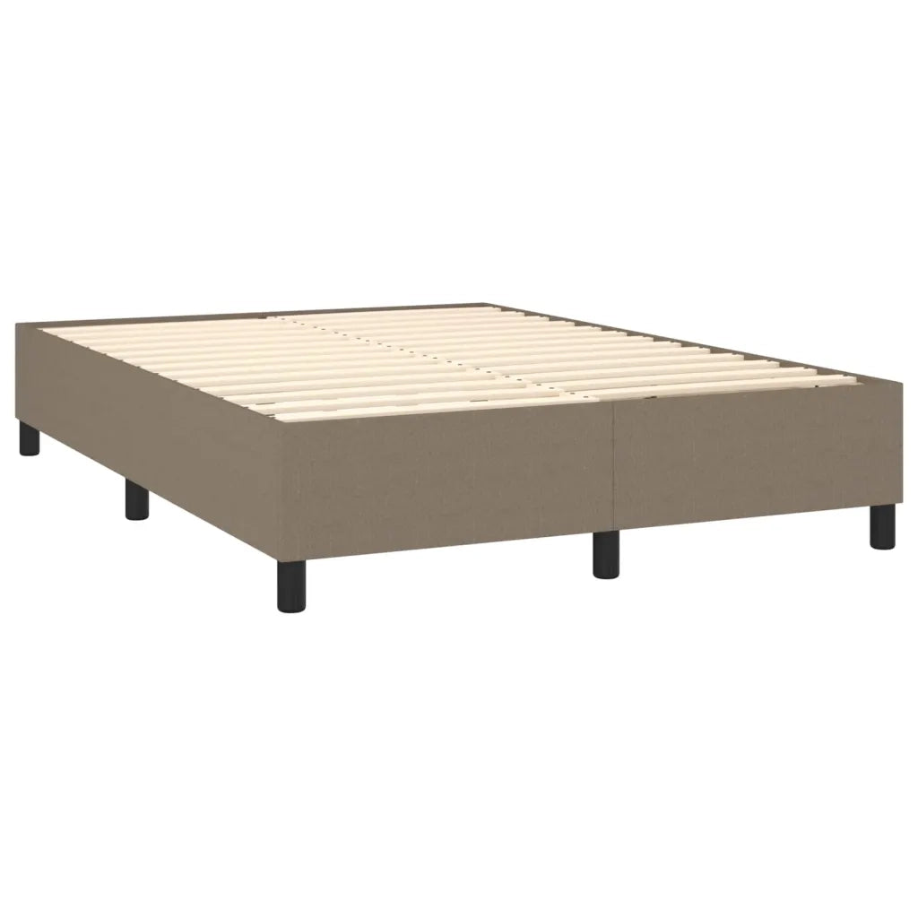Giroletto a Molle con Materasso Tortora 140x190 cm in Tessuto 3136593