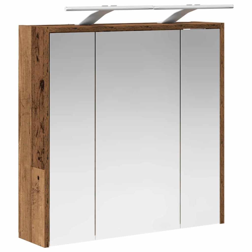 Mobiletto per specchio da bagno Legno vecchio 889165