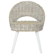 Poltrona | Sedia Relax in Rattan Kubu Bianco