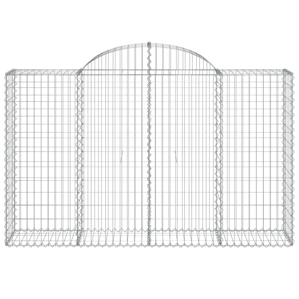 Cesti Gabbioni ad Arco 18 pz 200x50x120/140 cm Ferro Zincato 3146355