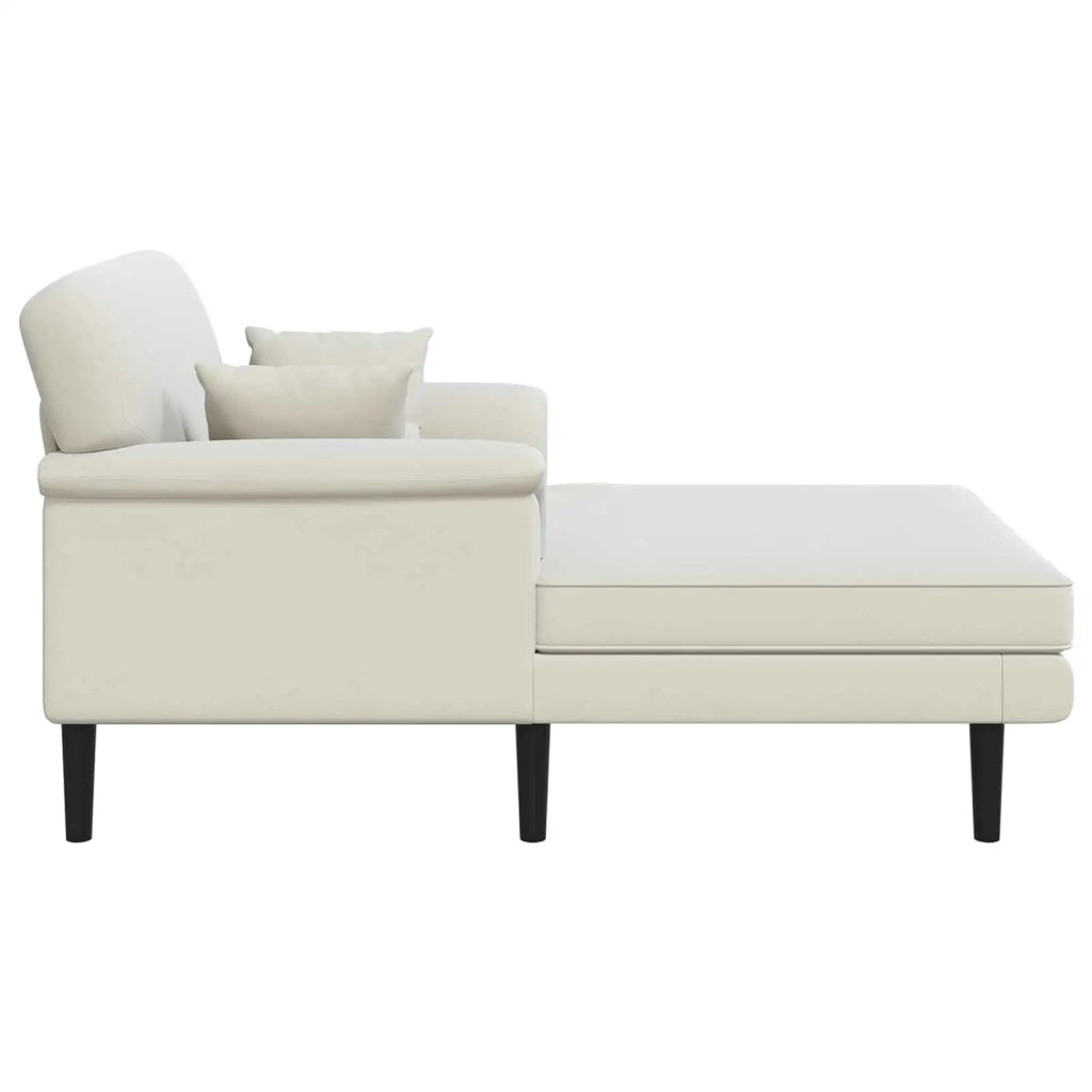 Chaise longue Crema Velluto 42048048
