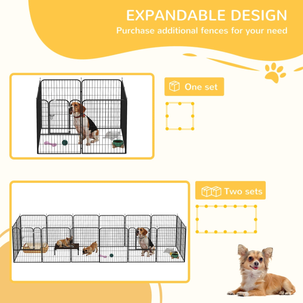 Recinto per animali modulabile ¨C Minimal ¨C 80x100 cm nero