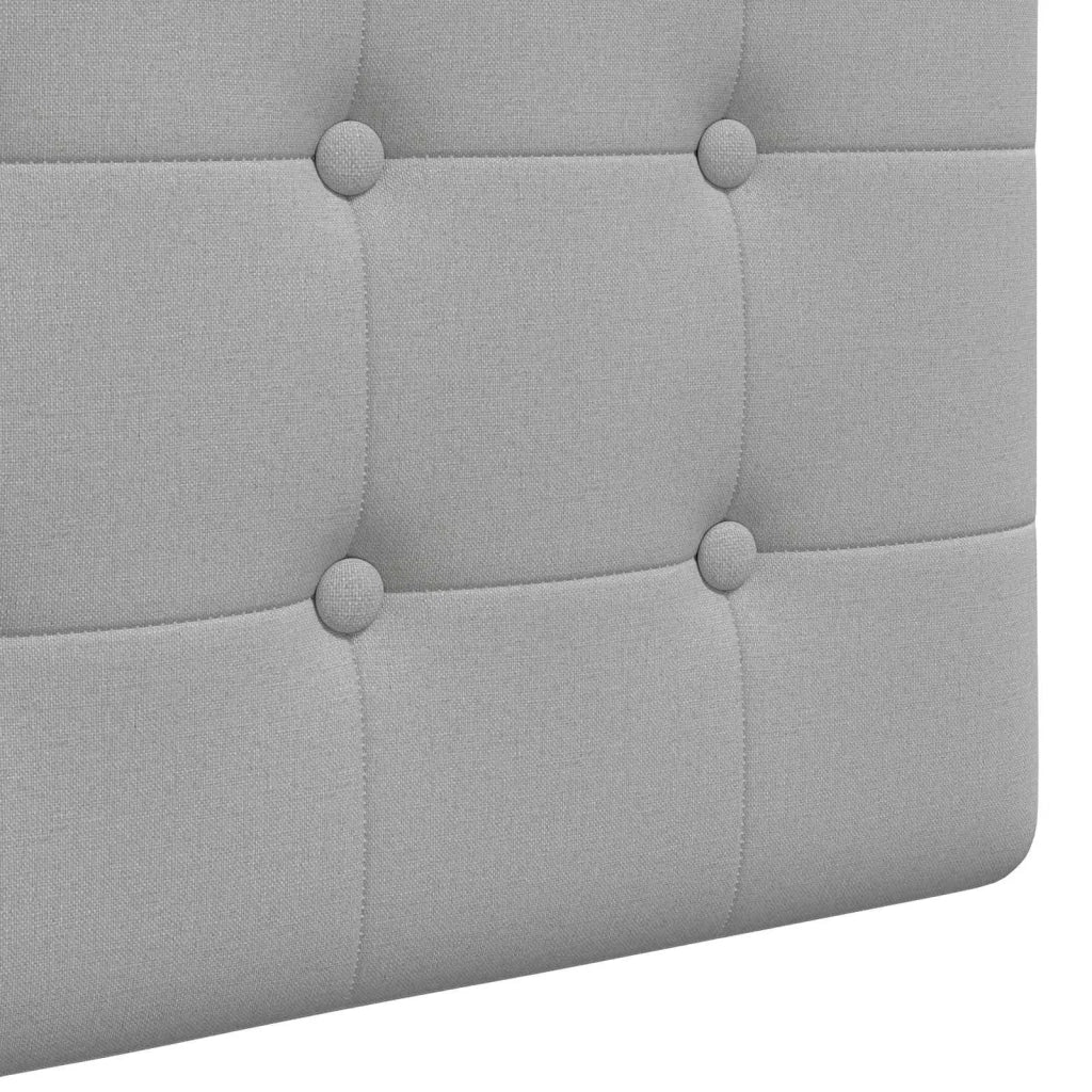 Testiera | Testata sospesa Con luce LED Grigio Nuvola Tessuto