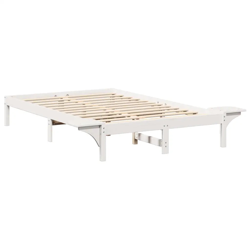 Struttura del letto-Giroletto-Rete del Letto Bianco 120 x 190 cm Pino massello 557764
