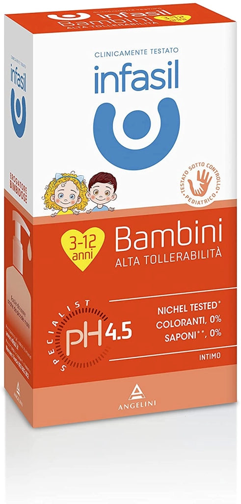 INFASIL DETERGENTE INTIMO IN CONFEZIONE DA 200 ML PER BAMBINI DA 3 A 12 ANNI