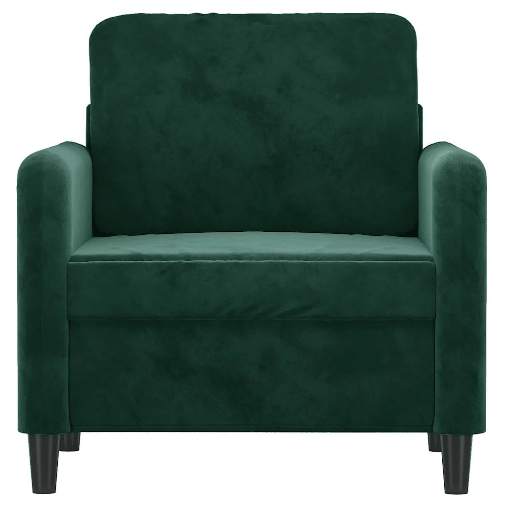 Poltrona | Sedia Relax Verde Scuro 60 cm Velluto