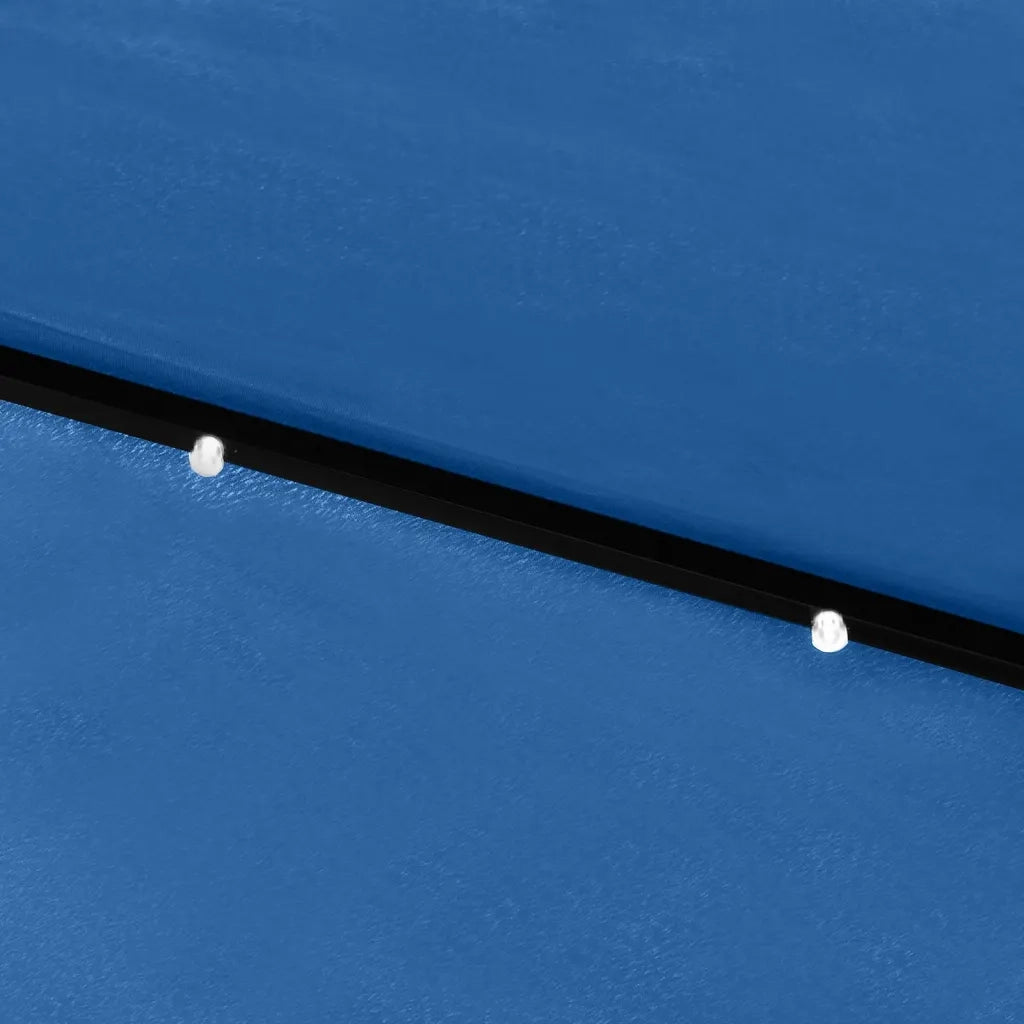 Ombrello | Parasolne a Sbalzo con Palo in Acciaio e LED Azzurro 2x3 m