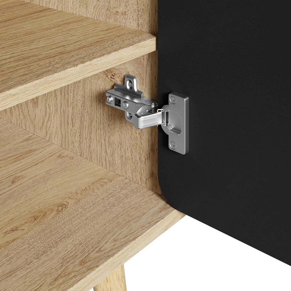 Scarpiera con Ante Geometriche e Ripiani ¨C MINIMAL ¨C Legno, Multilivello