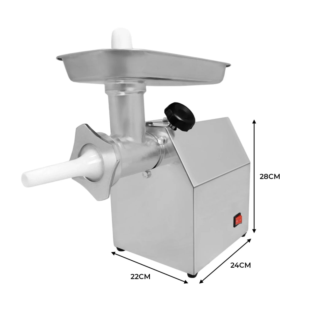 850W Tritacarne Commerciale Acciaio Inox Potente Macina Trita Carne 170kg/h