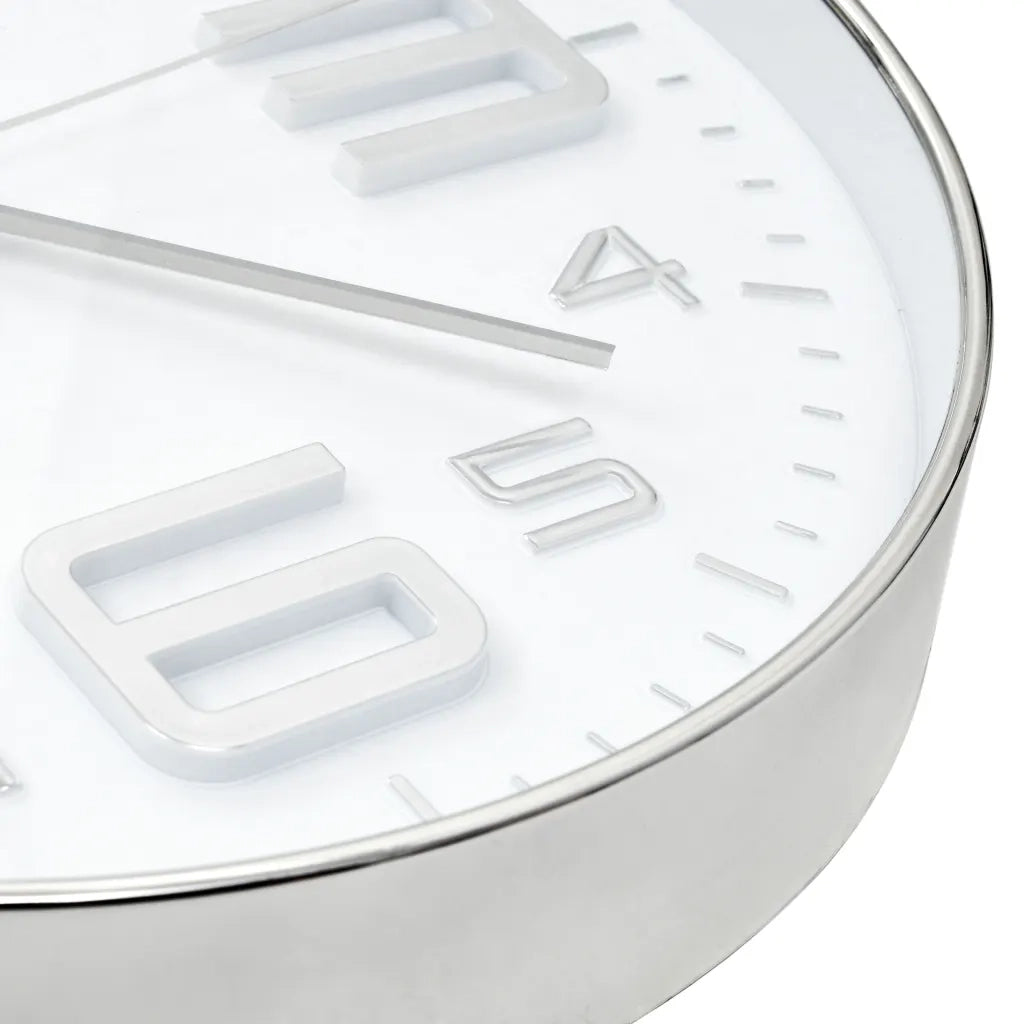 Orologio da Parete 30 cm Argento 50632
