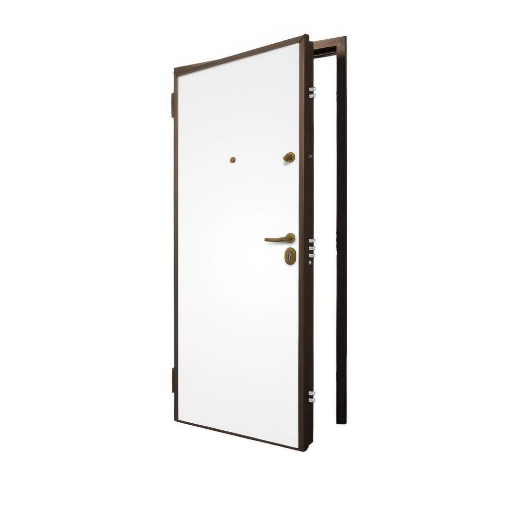 Porta Blindata Classe 3 Bianco 90 x 210 cm Apertura Sinistra con Controtelaio Blindo
