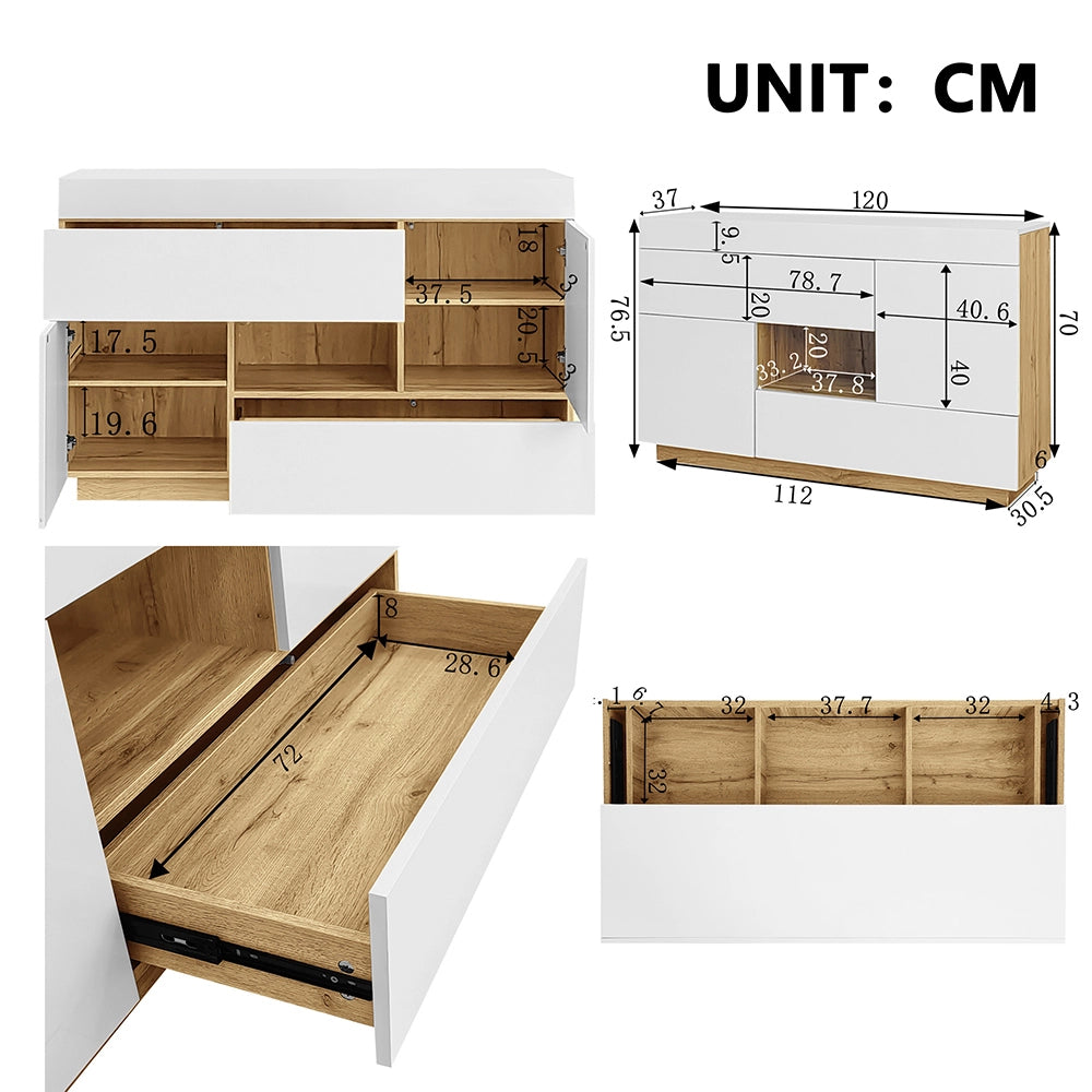 Buffet - Xylo - vetrina LED colori cambiabili