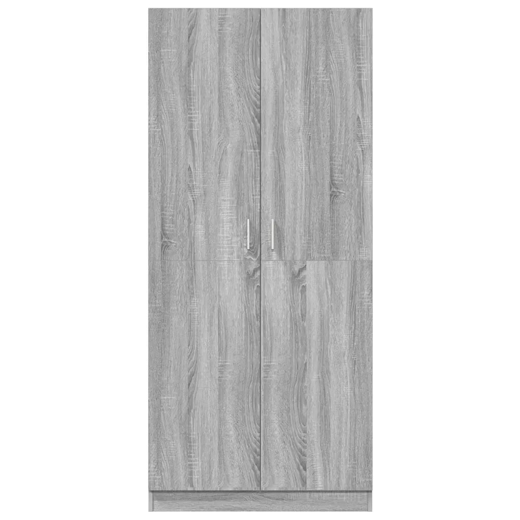 Armadio Grigio Sonoma 80x52x180 cm in Legno Multistrato CFW5087388