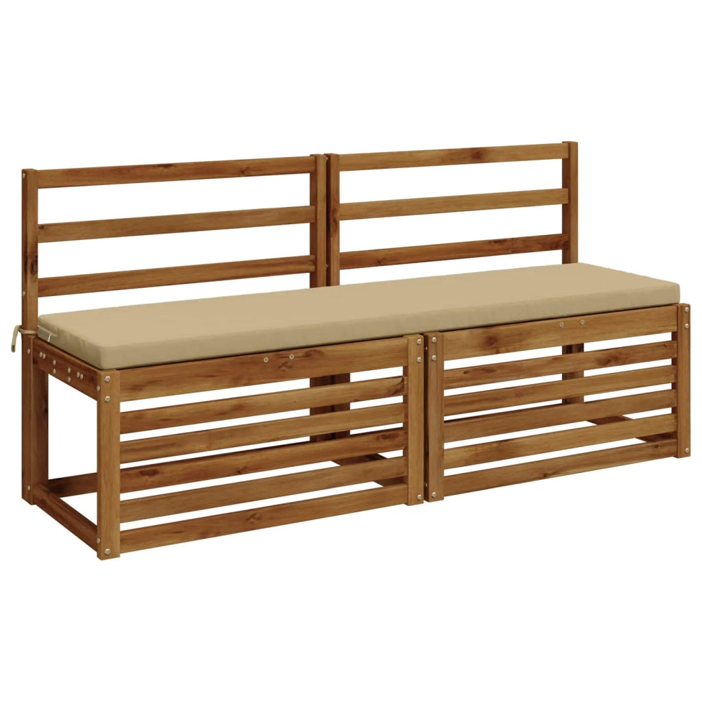 Cuscini per Panchina a 2 Pezzi SOEST 2 pz 100% Poliestere Beige 948991
