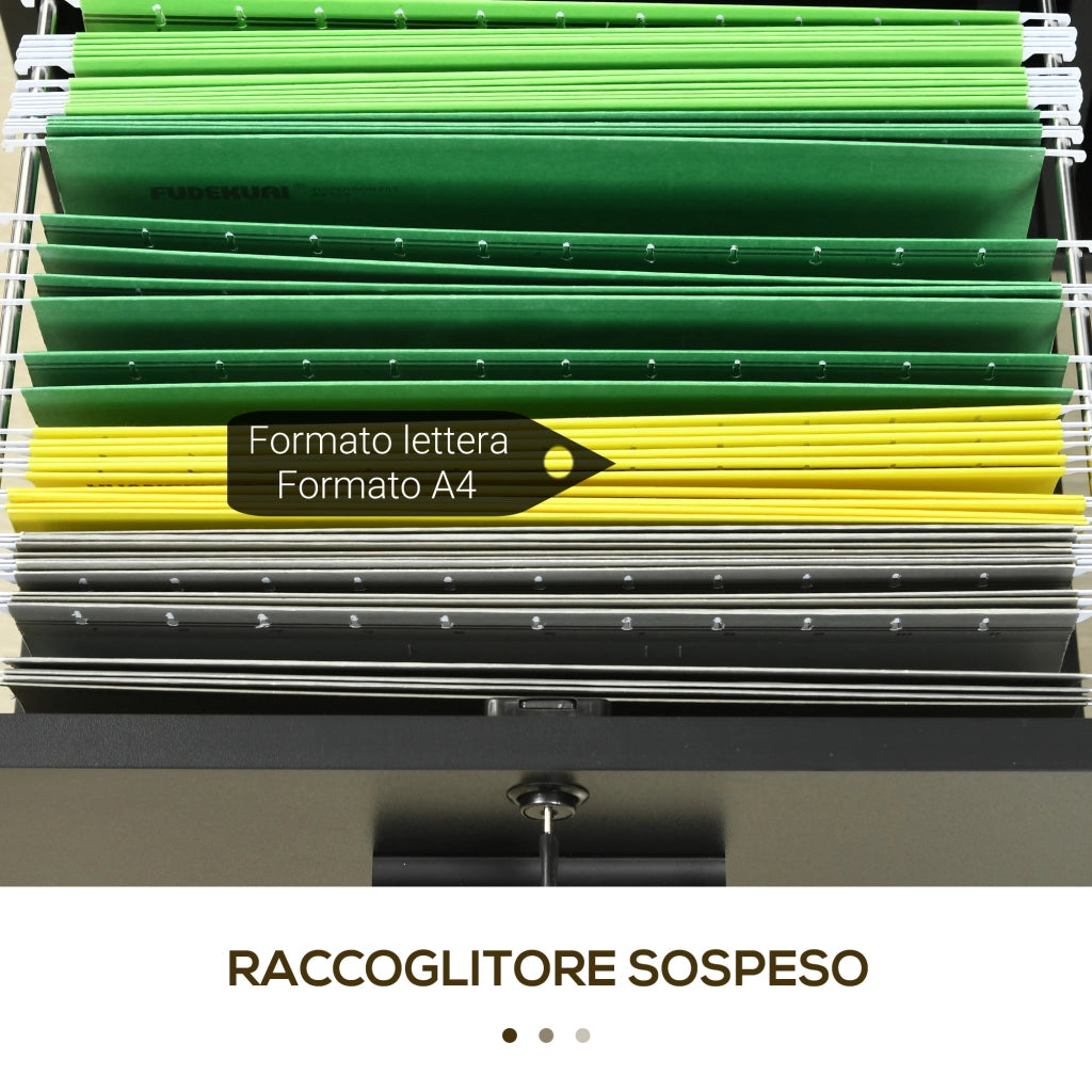 Scrivania con 2 Cassetti e Ripiani ¨C Minimal ¨C Nero 80x40x66cm