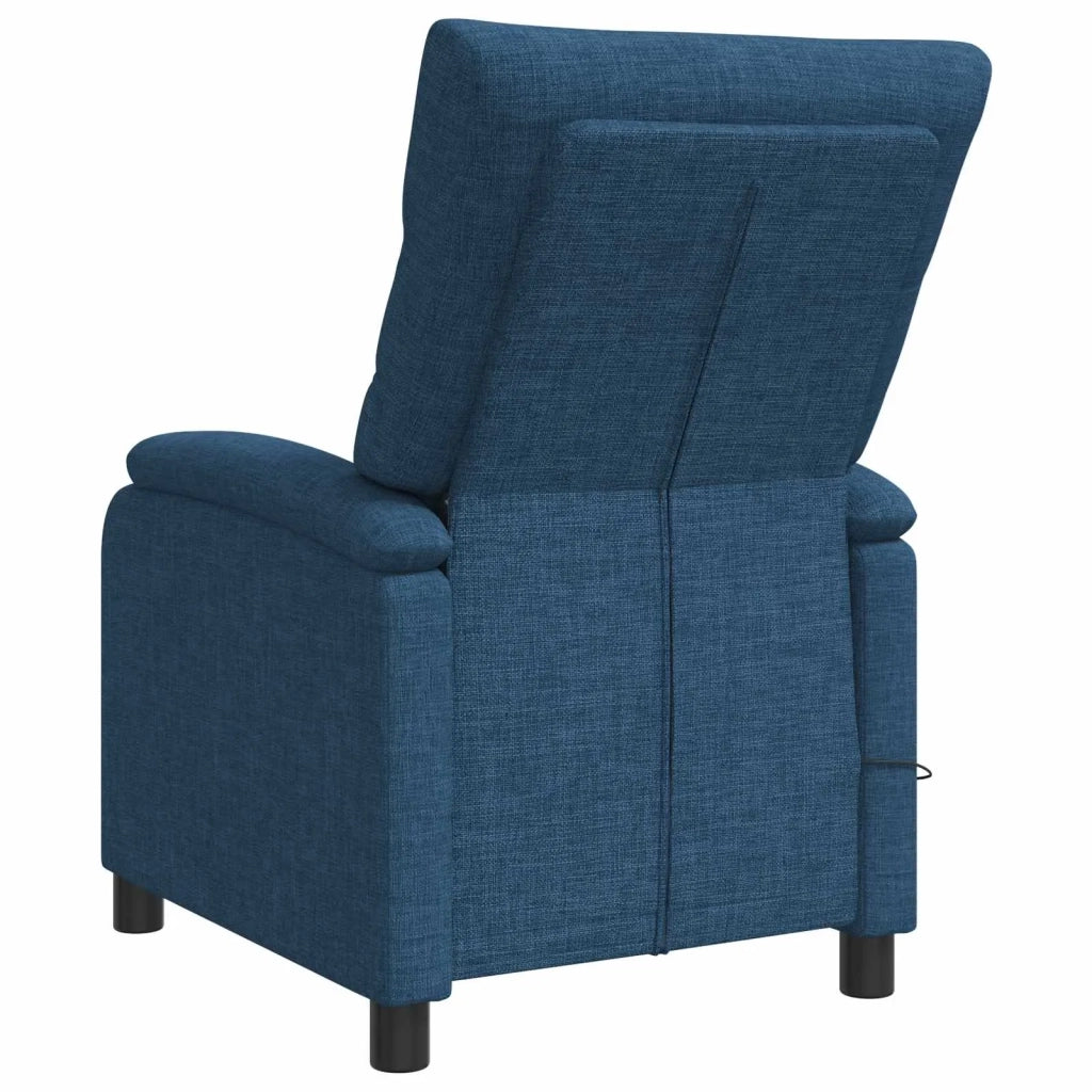 Poltrona Massaggiante Blu Tessuto 42034917