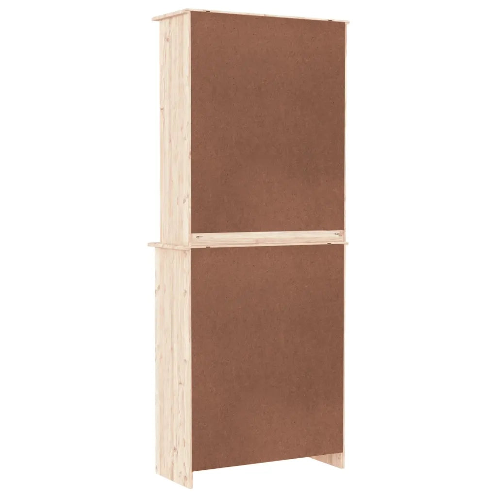 Credenza | Madia | Buffet da pranzo | Armadio da pranzo ALTA 77x35x188 cm in Legno Massello di Pino
