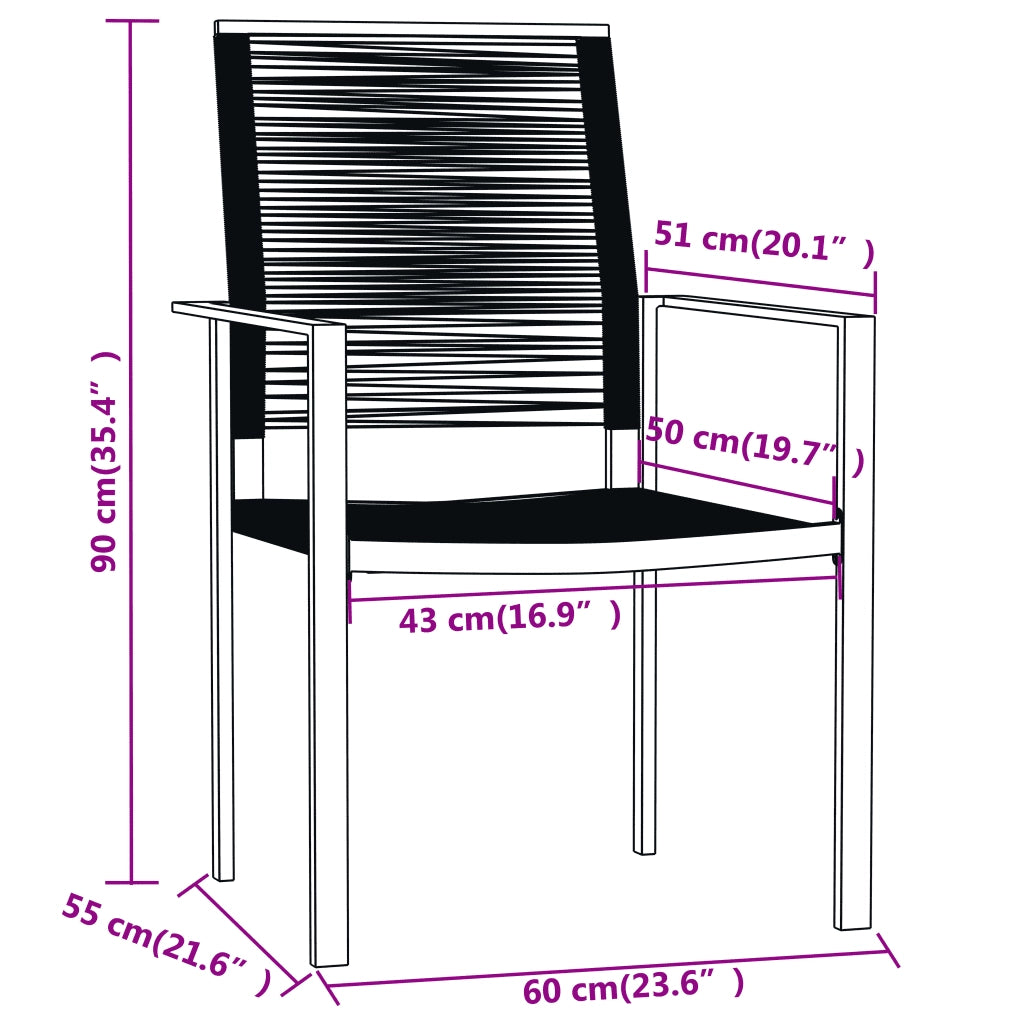 Set Mobili da Pranzo da Giardino 9 pz 3099208