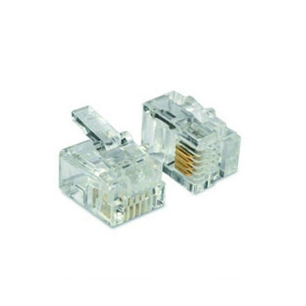 NICE OVA2 CONNETTORI RJ14 6/4 PER CAVO PIATTO 4 CONDUTTORI RICEVITORE OX4T