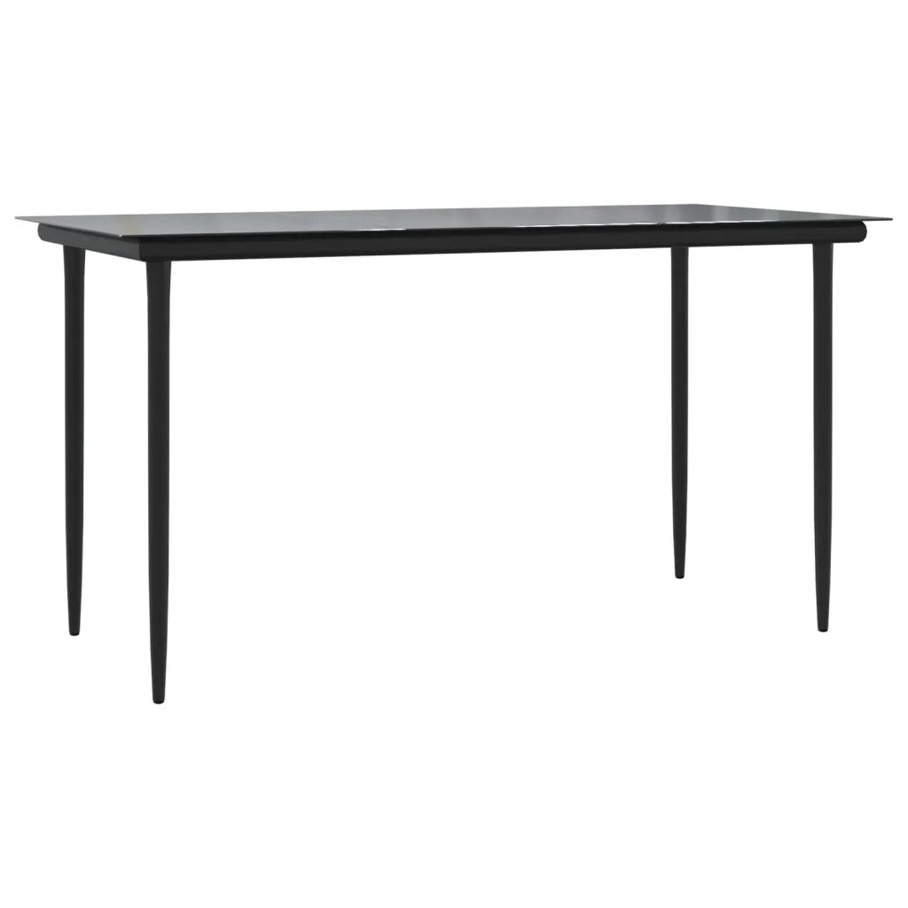 Set da Pranzo da Giardino 5pz con Cuscini in Polyrattan Marrone