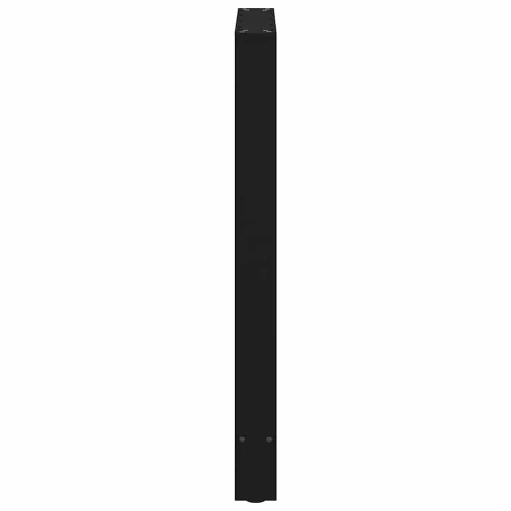 Set di 2 gambe quadrate regolabili per tavolo da bar 60 x 90 cm design moderno acciaio nero 02_0057572