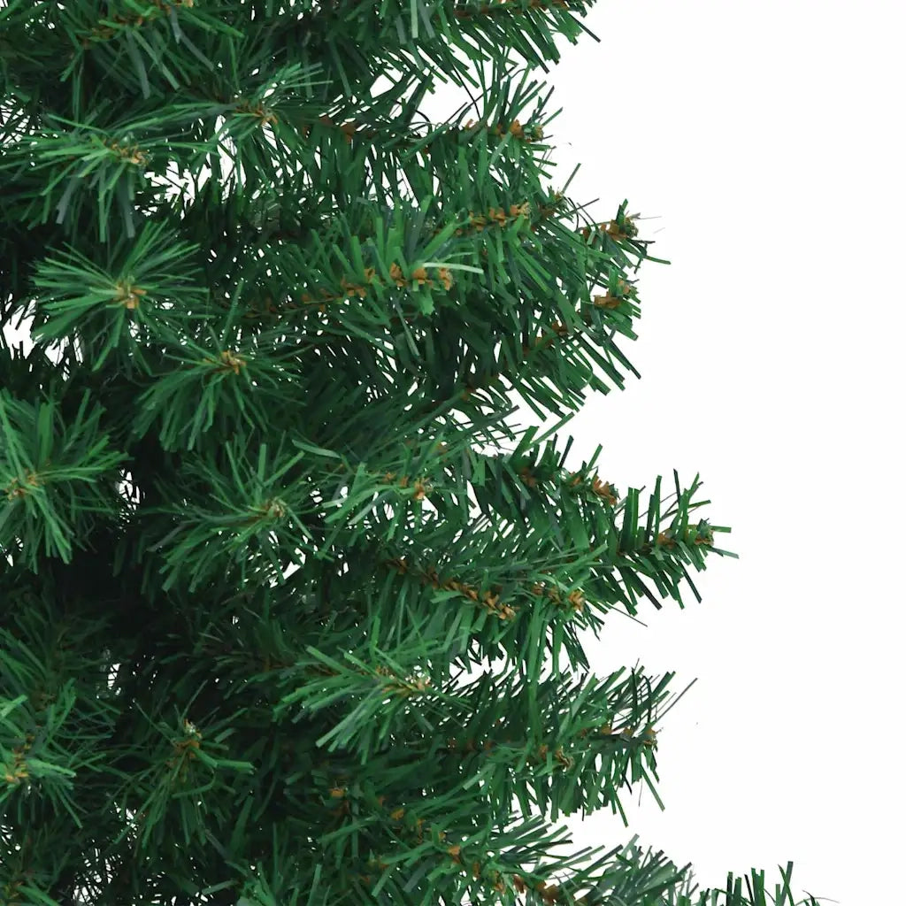 Albero di Natale Artificiale Angolare con 150 LED Verde 120 cm 3397248