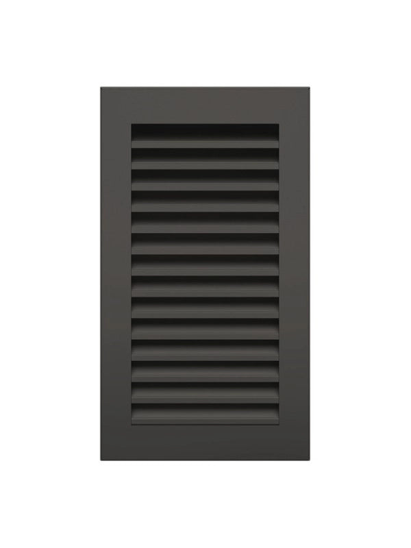Griglia di ventilazione per camino Nera- Hide Verticale 30x17