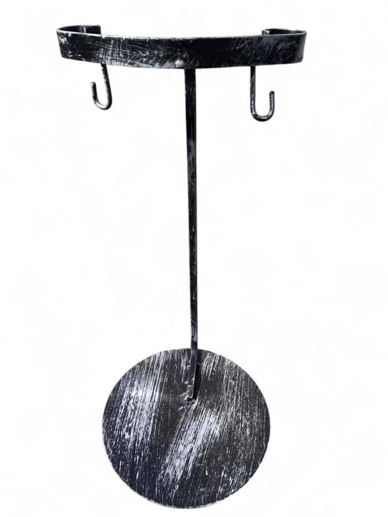 Supporto per Caciocavallo in Ferro, Altezza 55 cm, Diametro 33 cm, per Barbecue, Caciocavallo Fuso