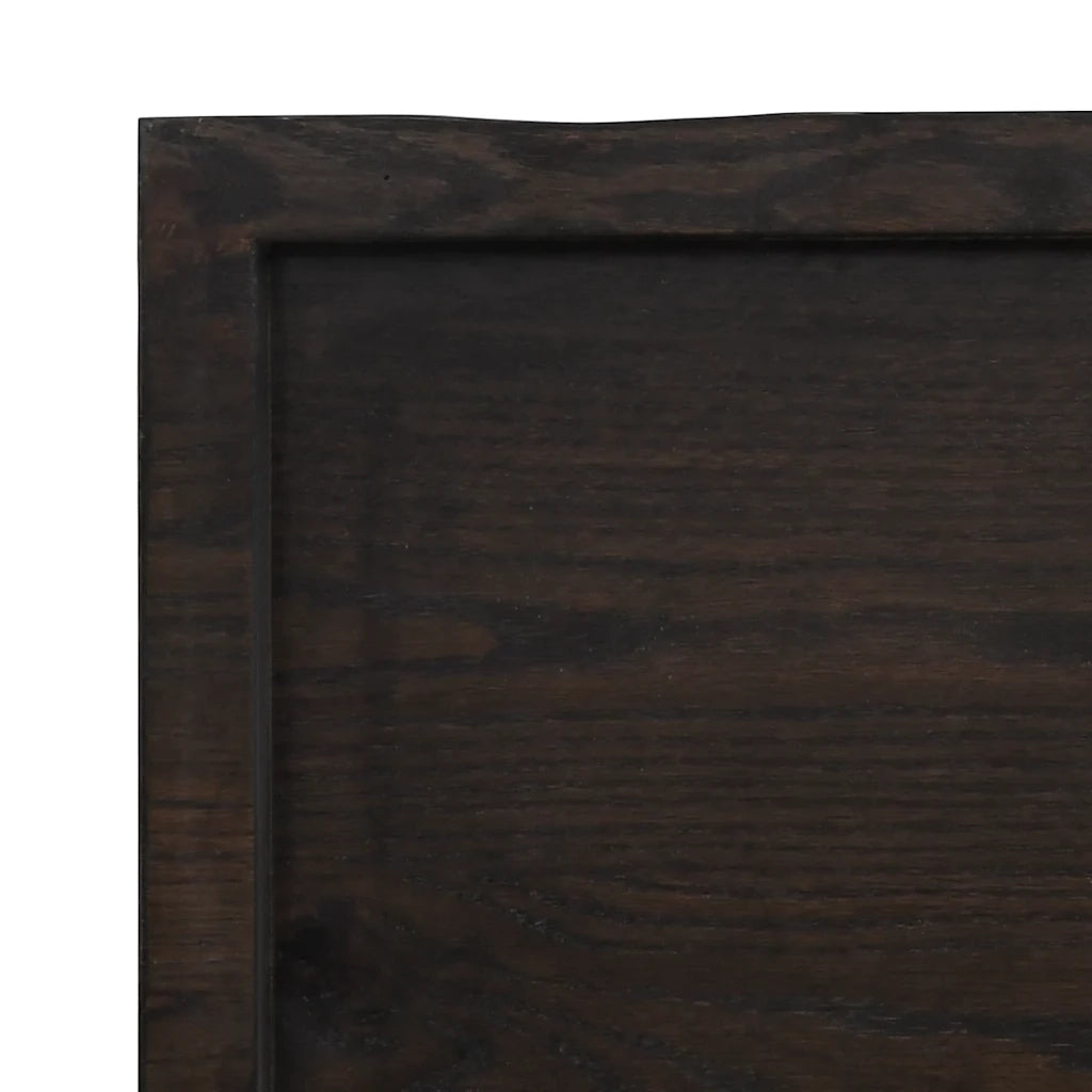 Piano Bagno Marrone Scuro 180x60x(2-6)cm Legno Trattato CFW4384814