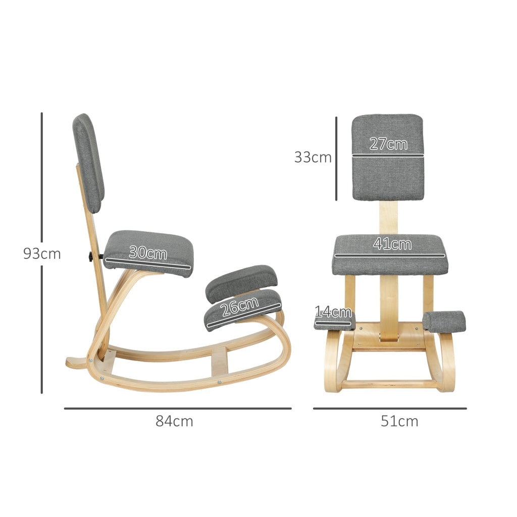 Sedia da ginocchio ergonomica ¨C Minimal ¨C grigio